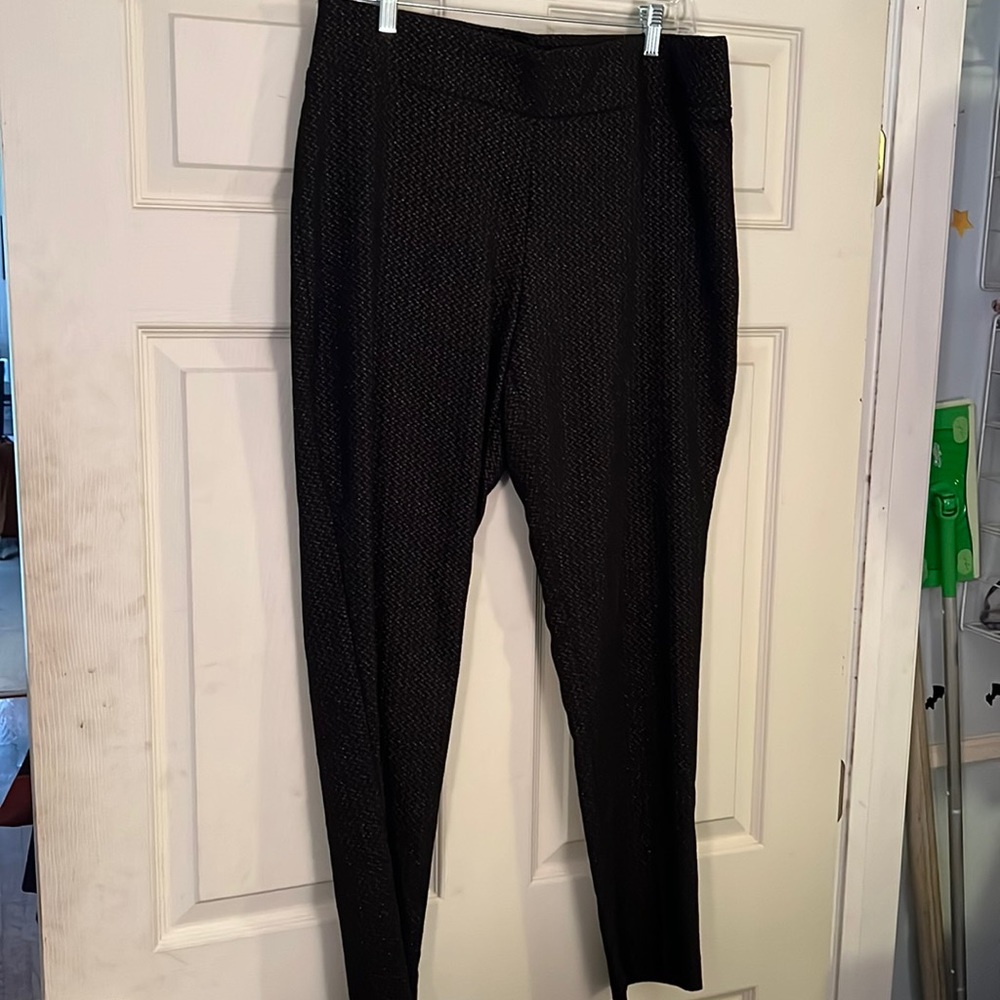 Black Shimmer Dress Pants